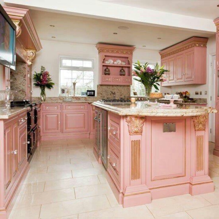 Розовая Кухня В Стиле Прованс