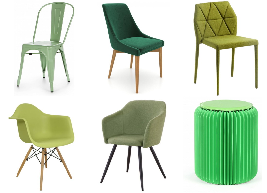 Зеленые стулья для кухни